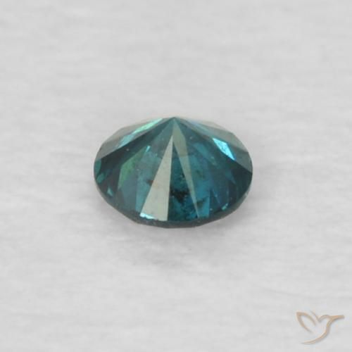 Diamante Azul Natural 0.04ct, Redondo, VVS