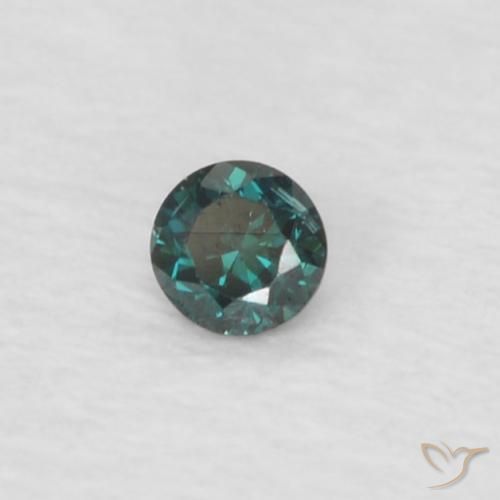 Diamante Verde Natural 0.03ct, Redondo, VVS-VS