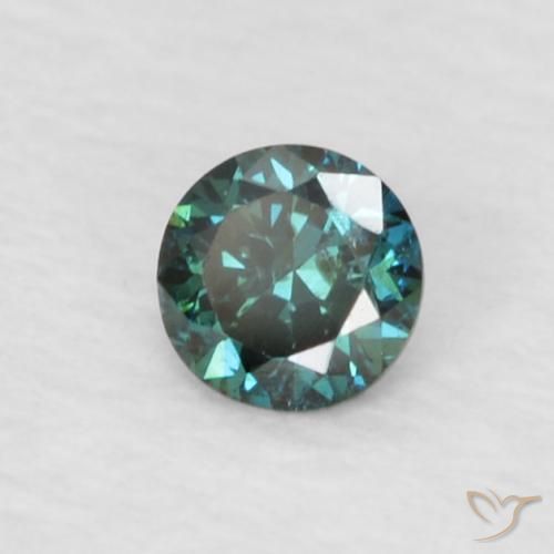Diamante Verde Natural 0.06ct, Redondo, VVS-VS