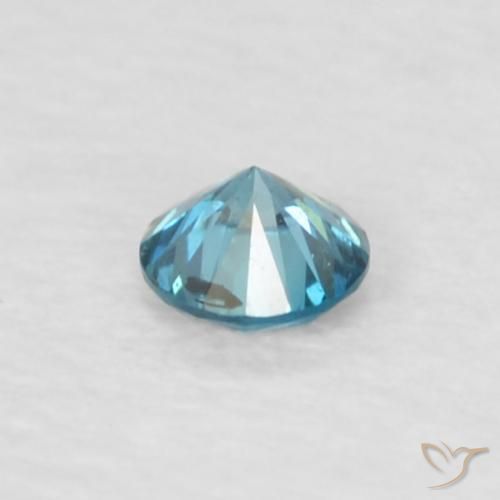 Diamante Azul Natural 0.05ct, Corte Redondo, VVS-VS