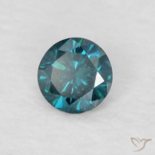 Diamante Azul Natural 0.05ct, Redondo, VVS-VS