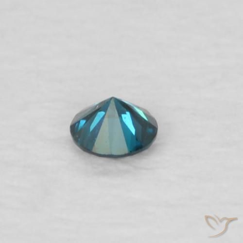 Diamante Azul Natural 0.03ct, Redondo, VVS-VS