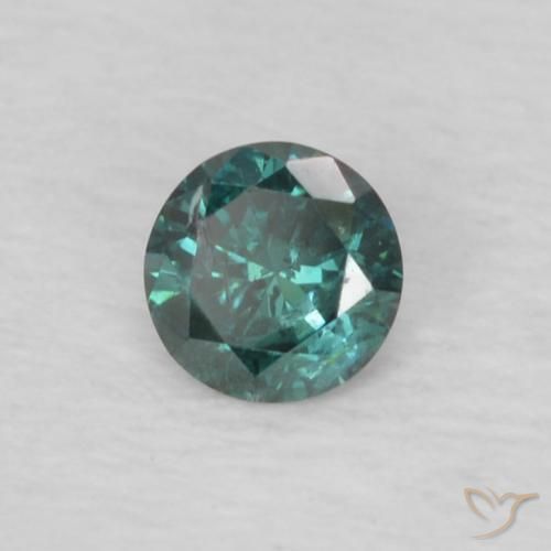 Diamante Verde Natural 0.09ct, Redondo, VS