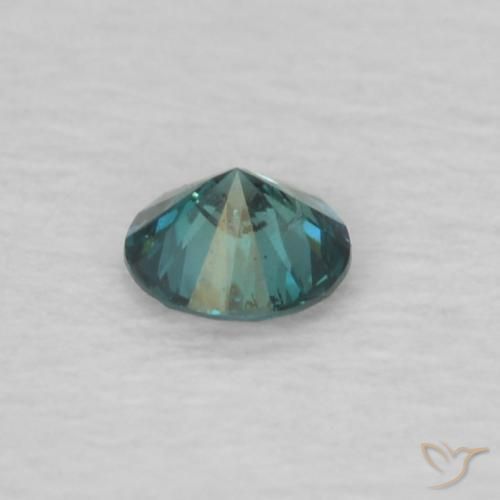Diamante Verde Natural 0.07ct, Corte Redondo, VS