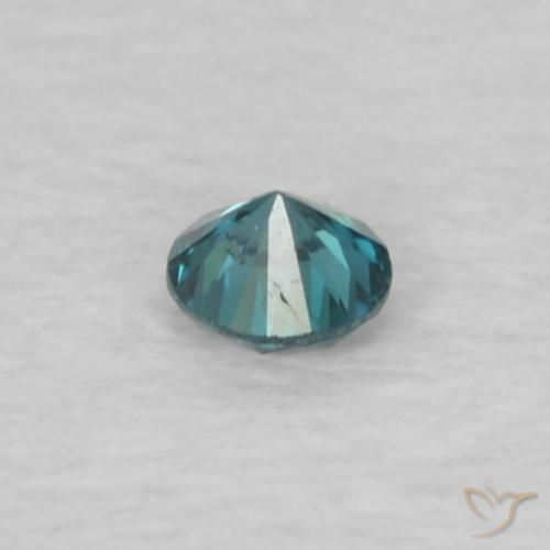 Diamante Azul Natural 0.04ct, Redondo, VS