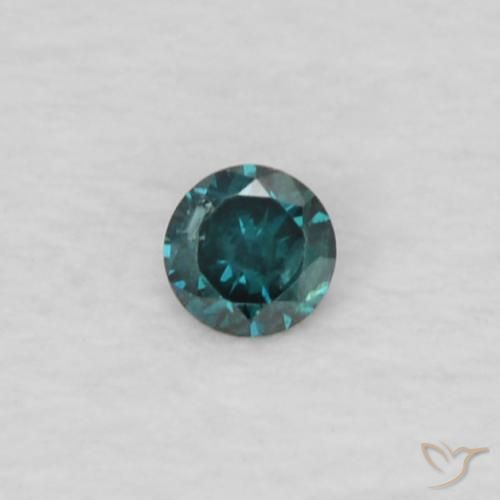 0.02ct Natural Verde Diamante, Redondo, VS