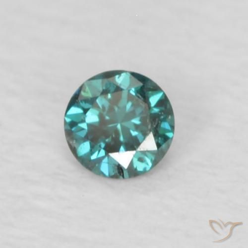 Diamante Verde Natural 0.03ct, Redondo, VS