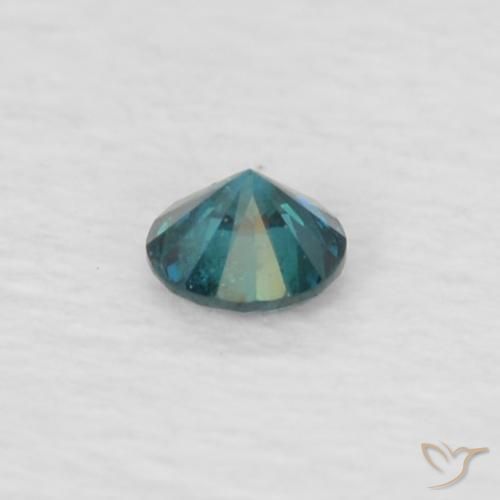 Diamante Azul Natural 0.03ct, Redondo, VS