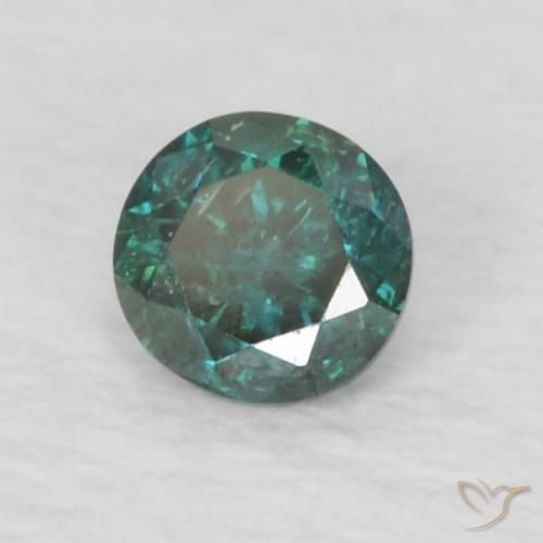 Diamante Verde Natural 0.08ct, Redondo, VS