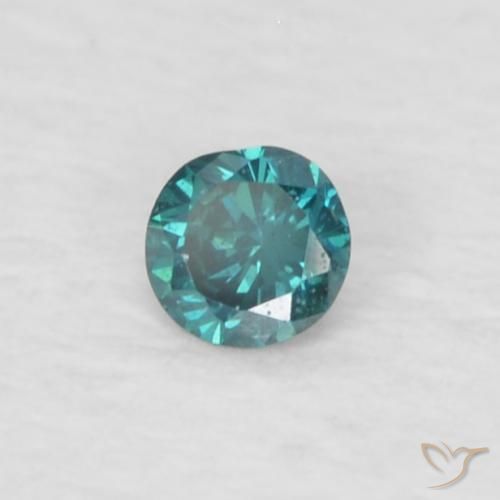 Diamante Verde Natural 0.04ct, Redondo, VS