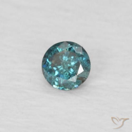 Diamante Verde Natural 0.03ct, Redondo, VVS-VS
