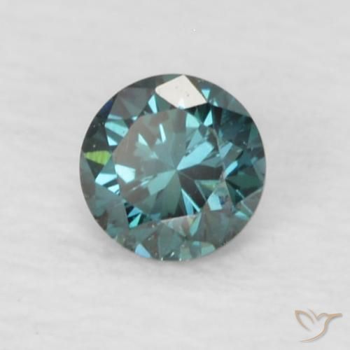 Diamante Verde Natural 0.08ct, Redondo, VVS-VS