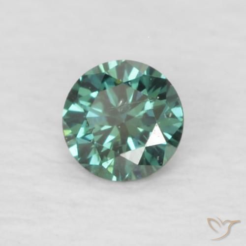 Diamante Verde Natural 0.05ct, Redondo, VVS-VS