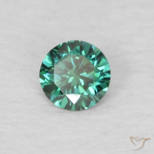 Diamante Verde Natural 0.04ct, Redondo, VVS