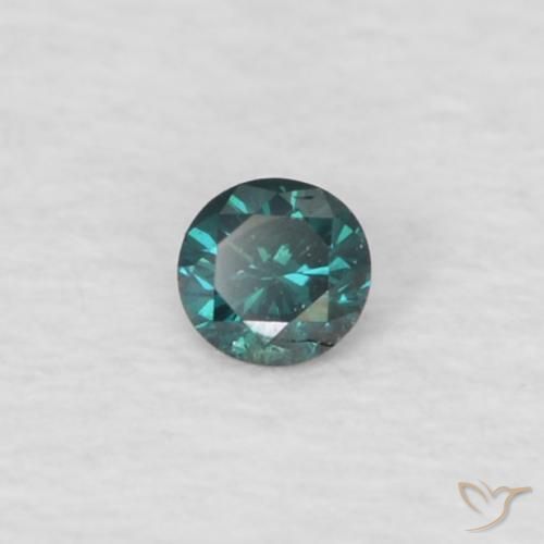 Diamante Verde Natural 0.03ct, Corte Redondo, VVS