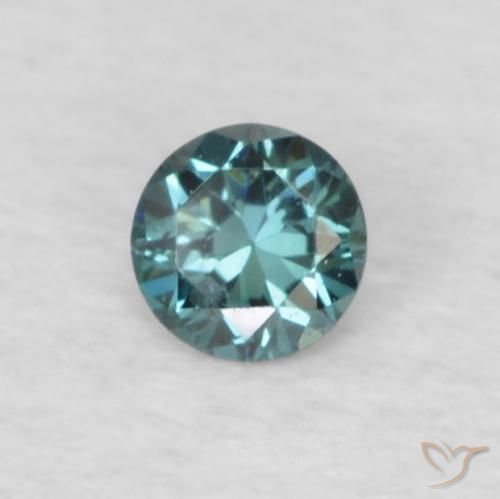 Diamante Azul Natural 0.05ct, Redondo, VVS