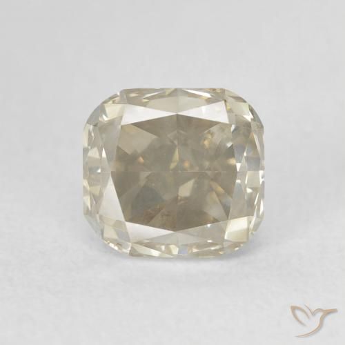 1.21ct Natural Marrom claro Diamante, Corte Esmeralda, SI