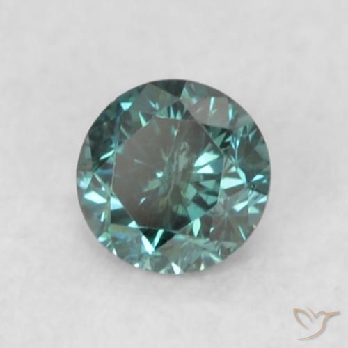 Diamante Verde Natural 0.06ct, Redondo, SI