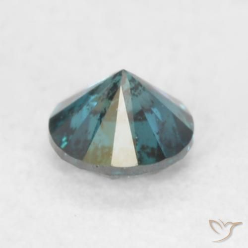 Diamante Azul Natural 0.12ct, Redondo, SI