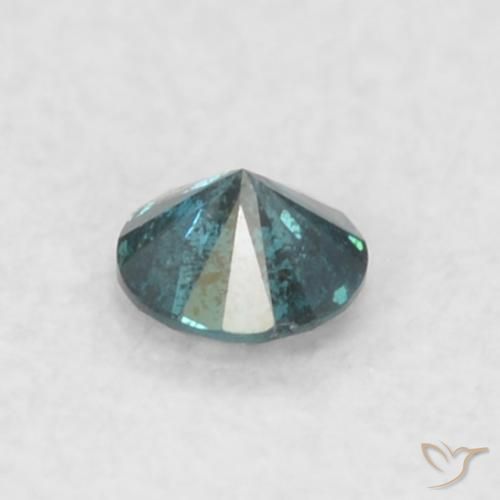 Diamante Azul Natural 0.03ct, Redondo, SI