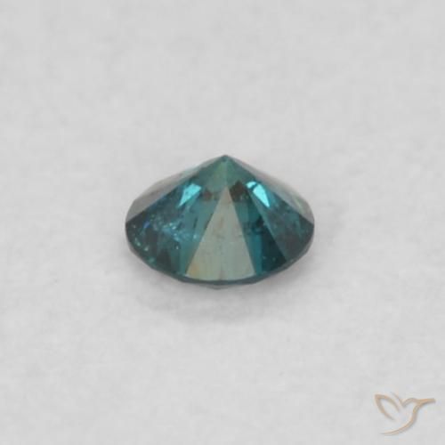 Diamante Azul Natural 0.02ct, Redondo, VS