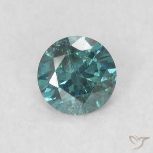 Diamante Azul Natural 0.02ct, Redondo, VS