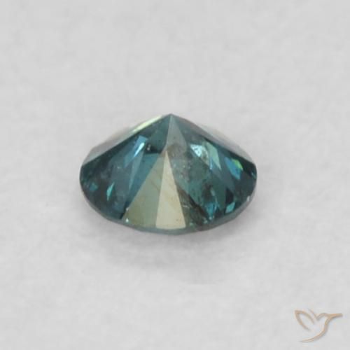 Diamante Azul Natural 0.02ct, Redondo, VS