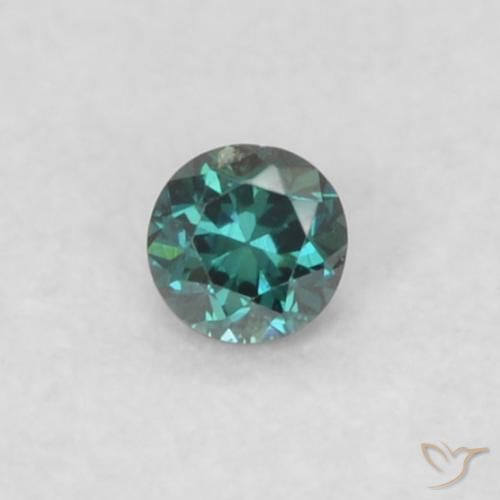 0.02ct Natural Verde Diamante, Redondo, VS, Photo A