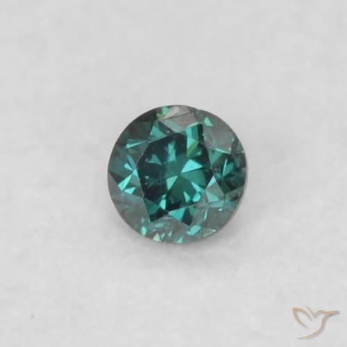 Diamante Verde Natural 0.02ct, Redondo, VS