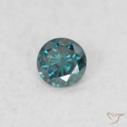 Diamante Azul Natural 0.02ct, Redondo, SI
