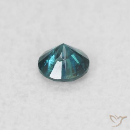 Diamante Azul Natural 0.02ct, Redondo, SI
