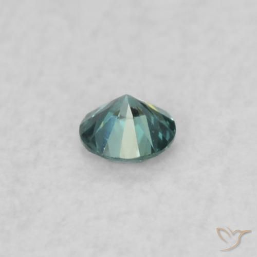 Diamante Azul Natural 0.02ct, Corte Redondo, VS