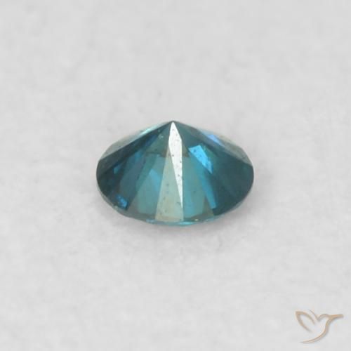 Diamante Azul Natural 0.03ct, Redondo, VS