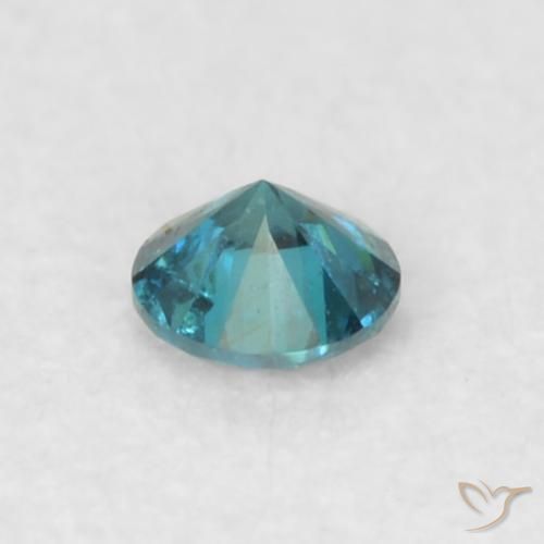 Diamante Azul Natural 0.05ct, Redondo, VS
