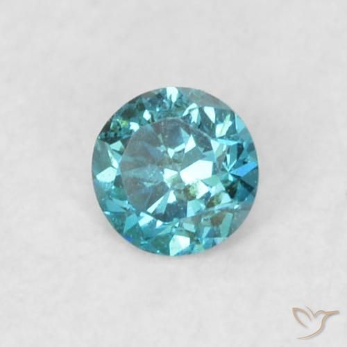 Diamante Azul Natural 0.05ct, Redondo, VS