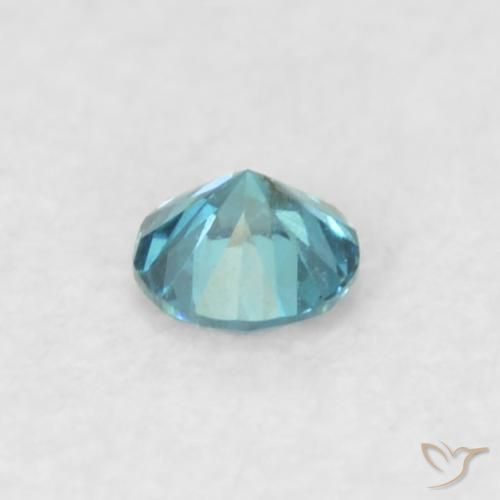 Diamante Azul Natural 0.05ct, Redondo, VS