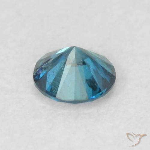 Diamante Azul Natural 0.08ct, Redondo, VS