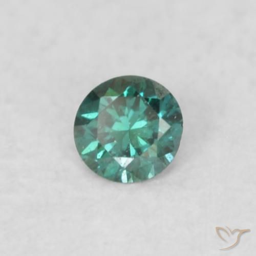 Diamante Verde Natural 0.03ct, Redondo, VVS-VS