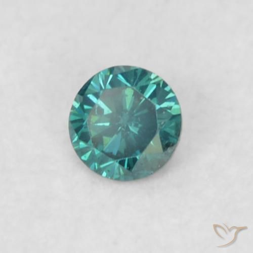 Diamante Azul Natural 0.05ct, Redondo, VVS-VS