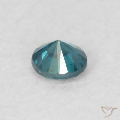 Diamante Azul Natural 0.06ct, Redondo, VS