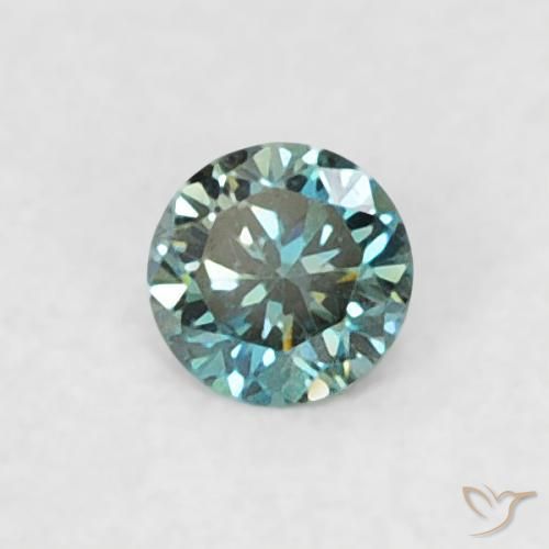 Diamante Verde Natural 0.04ct, Redondo, VVS-VS