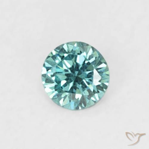Diamante Azul Natural 0.04ct, Redondo, VVS-VS