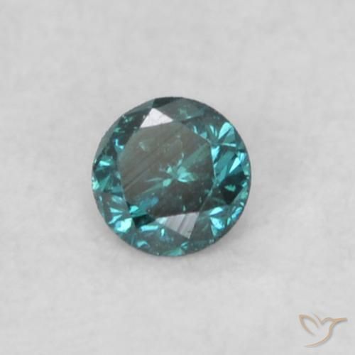 Diamante Azul Natural 0.05ct, Redondo, VS
