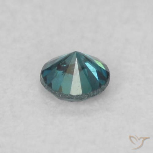 Diamante Azul Natural 0.05ct, Redondo, VS