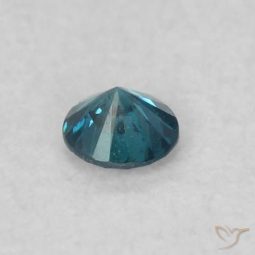 Diamante Azul Natural 0.05ct, Redondo, VS-SI