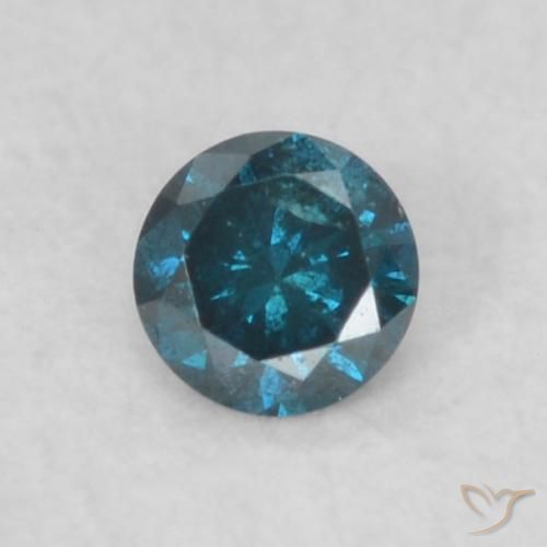 0.06ct Natural Azul Diamante, Redondo, VS-SI
