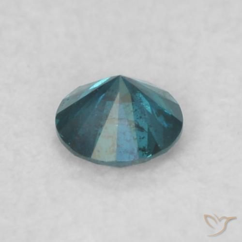 Diamante Azul Natural 0.06ct, Redondo, VS-SI