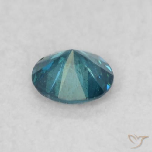 Diamante Azul Natural 0.06ct, Redondo, VS-SI