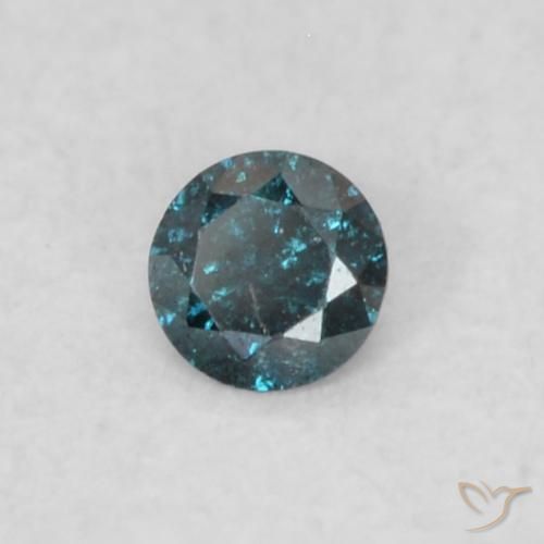 Diamante Azul Natural 0.05ct, Redondo, VS-SI