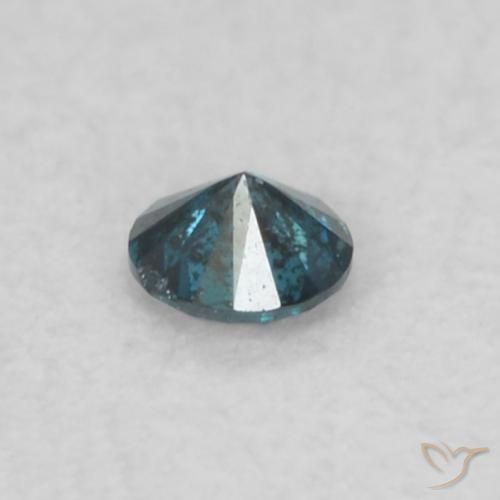Diamante Azul Natural 0.05ct, Redondo, VS-SI